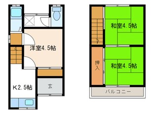 ピークハイツの物件間取画像